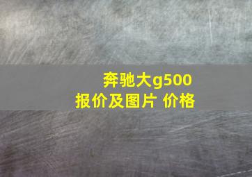 奔驰大g500报价及图片 价格